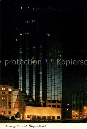AK / Ansichtskarte Grand_Rapids_Michigan amway Grand Plaza Hotel by Night 
