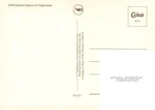 AK / Ansichtskarte Rottach Egern_Tegernsee Fliegeraufnahme 