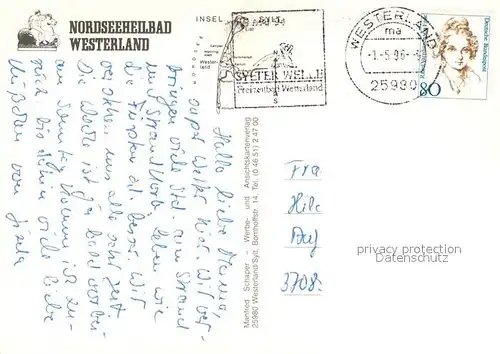 AK / Ansichtskarte Westerland_Sylt Nordseeheilbad Fliegeraufnahme Westerland_Sylt