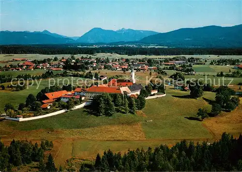 AK / Ansichtskarte Sachsenkam Kloster Reutberg Fliegeraufnahme Sachsenkam