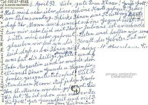 AK / Ansichtskarte Sachsenkam Kloster Reutberg Fliegeraufnahme Sachsenkam