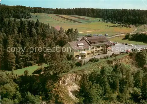 AK / Ansichtskarte Denkingen_Wuerttemberg Hotel Hoehenrestaurant Klippeneck Fliegeraufnahme Denkingen Wuerttemberg