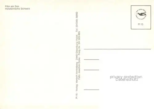 AK / Ansichtskarte Ploen_See Holsteinische Schweiz Fliegeraufnahme Ploen_See
