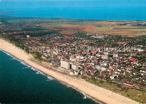 AK / Ansichtskarte Westerland_Sylt Nordseeheilbad Fliegeraufnahme Westerland_Sylt