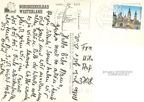 AK / Ansichtskarte Westerland_Sylt Nordseeheilbad Fliegeraufnahme Westerland_Sylt