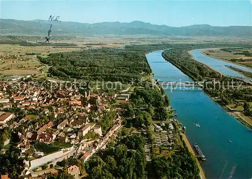 AK / Ansichtskarte Breisach_Rhein Fliegeraufnahme Breisach Rhein