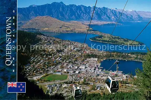 AK / Ansichtskarte Queenstown_Otago The Gondolas Air view Queenstown_Otago