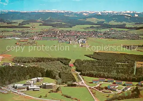 AK / Ansichtskarte Neutrauchburg Fliegeraufnahme mit Argentalklinik und Kuranstalt Alpenblick Neutrauchburg