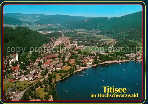 AK / Ansichtskarte Titisee im Hochschwarzwald Fliegeraufnahme Titisee