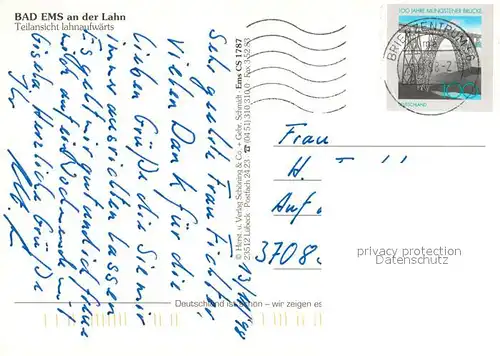 AK / Ansichtskarte Bad_Ems_Lahn Fliegeraufnahme Bad_Ems_Lahn