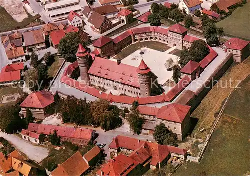 AK / Ansichtskarte Markt_Lichtenau Fliegeraufnahme Klosteranlage 
