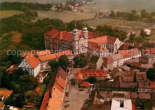 AK / Ansichtskarte Waldsassen Cistercienserinnen Abtei Fliegeraufnahme Waldsassen