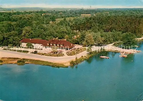 AK / Ansichtskarte Ingolstadt_Donau Gasthaus und Hotel am Auwaldsee Fliegeraufnahme Ingolstadt_Donau