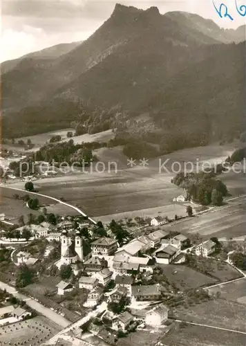 AK / Ansichtskarte Aschau_Chiemgau Fliegeraufnahme mit Zeller Horn Aschau Chiemgau