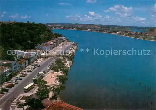 AK / Ansichtskarte Ilheus_Brazil Avenida 22 de Julho com Oceano Atlantico Air view 