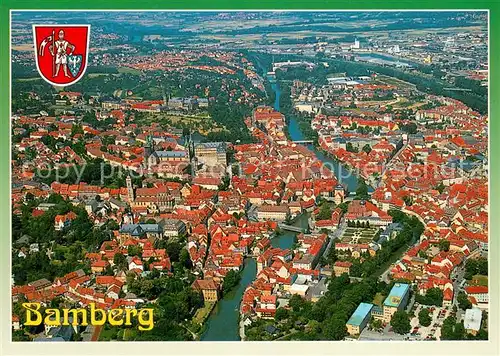 AK / Ansichtskarte Bamberg an der Regnitz Fliegeraufnahme Bamberg