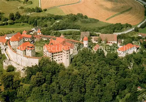 AK / Ansichtskarte Muendling Schloss Harburg Fliegeraufnahme Muendling