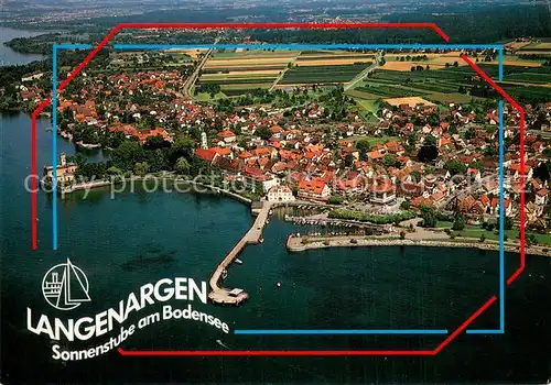 AK / Ansichtskarte Langenargen_Bodensee Fliegeraufnahme Langenargen Bodensee