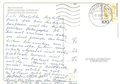 AK / Ansichtskarte Langenargen_Bodensee Fliegeraufnahme Langenargen Bodensee