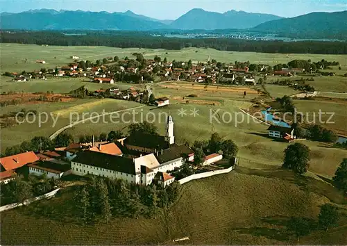 AK / Ansichtskarte Sachsenkam Kloster Reutberg Fliegeraufnahme Sachsenkam