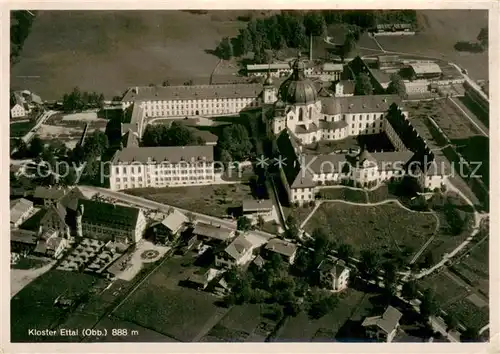 AK / Ansichtskarte Ettal Kloster Ettal Fliegeraufnahme Ettal