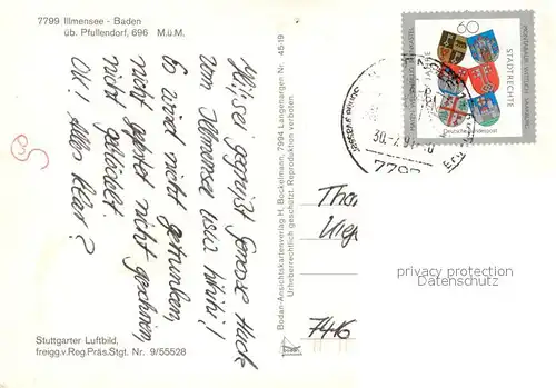 AK / Ansichtskarte Illmensee Fliegeraufnahme Illmensee