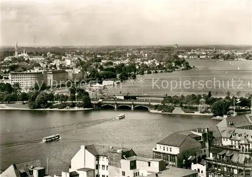 AK / Ansichtskarte Hamburg Lombardsbruecken und Aussenalster Hamburg