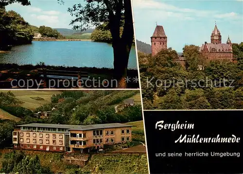 AK / Ansichtskarte Muehlenrahmede Fuellbecke Talsperre Burg Altena Bergheim Muehlenrahmede Muehlenrahmede