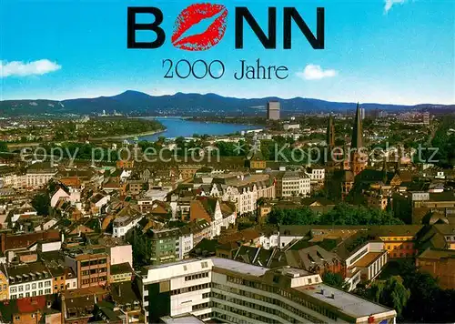 AK / Ansichtskarte Bonn_Rhein Panorama mit Siebengebirge Bonn_Rhein