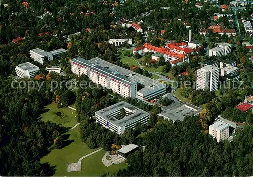 AK / Ansichtskarte Harlaching_Muenchen Staedtisches Krankenhaus Fliegeraufnahme Harlaching_Muenchen