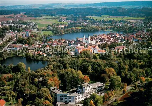 AK / Ansichtskarte Bad_Waldsee Fliegeraufnahme Moorheilbad Bad_Waldsee