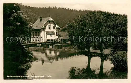 AK / Ansichtskarte Georgenthal_Gotha Rodebachmuehle Georgenthal Gotha