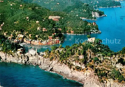 AK / Ansichtskarte Portofino_Liguria Golfo del Tigullio Fliegeraufnahme Portofino Liguria