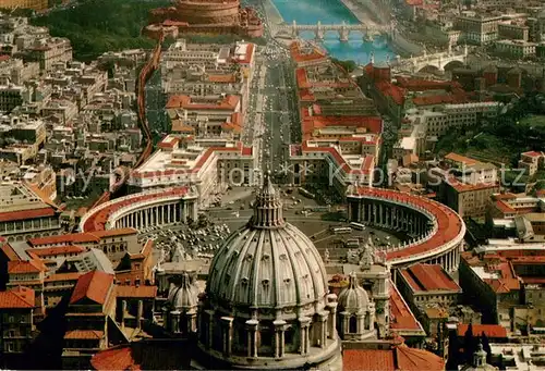 AK / Ansichtskarte Vaticano Citta del Vaticano Piazza S Pietro Veduta aerea Vaticano