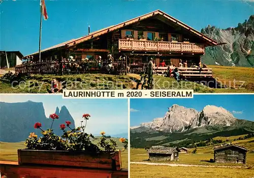 AK / Ansichtskarte Seiseralm_Alpe_di_Siusi_Trentino_IT Laurinhuette Panorama 