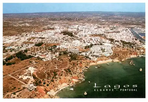 AK / Ansichtskarte Lagos_Algarve_Portugal Fliegeraufnahme 