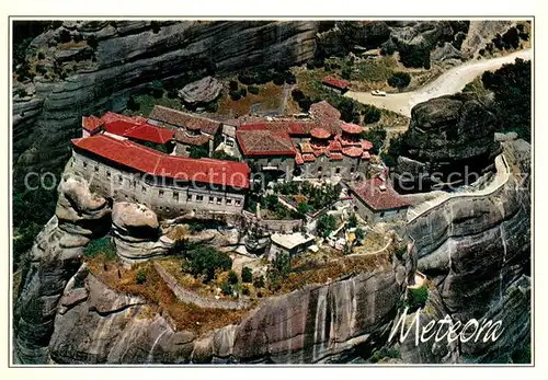 AK / Ansichtskarte Meteora_Monastero_Metamorphoris_Greece Veduta aerea del monastera Varlaam 