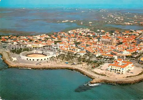 AK / Ansichtskarte Les_Saintes Maries de la Mer Vue aerienne au dessus de la Camargue Les