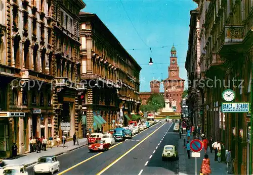 AK / Ansichtskarte Milano Via Dante Milano