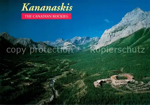 AK / Ansichtskarte Kananaskis_Canada The Canadian Rockies Aerial view 