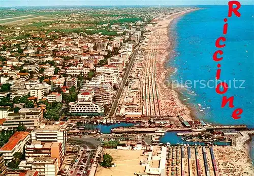 AK / Ansichtskarte Riccione_Italia Panorama aereo 