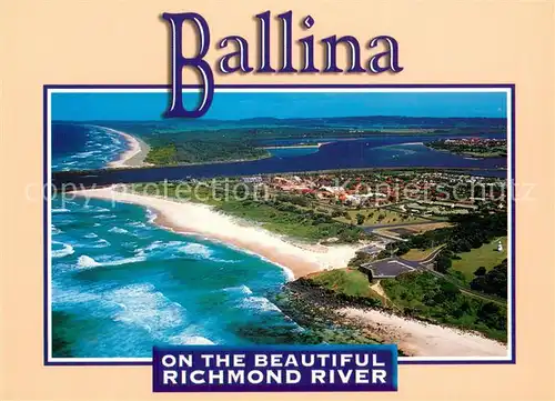 AK / Ansichtskarte Ballina_Australia Aerial view with Richmond River 