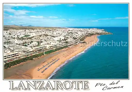 AK / Ansichtskarte Lanzarote_Kanarische Inseln_ES Puerto del Carmen Fliegeraufnahme 