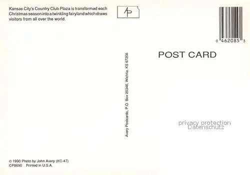 AK / Ansichtskarte Kansas_City_Kansas Country Club Plaza Aerial view 