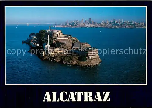 AK / Ansichtskarte Alcatraz_San_Francisco Fliegeraufnahme Alcatraz_San_Francisco