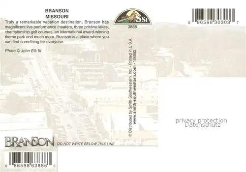 AK / Ansichtskarte Branson_Missouri Aerial view 