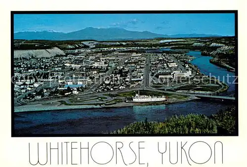 AK / Ansichtskarte Whitehorse_Yukon_Territory Fliegeraufnahme Whitehorse_Yukon