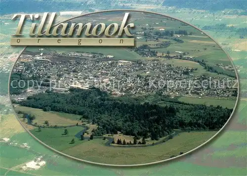 AK / Ansichtskarte Tillamook_Oregon Aerial view 