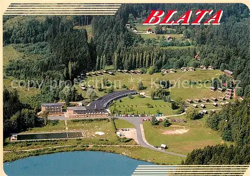 AK / Ansichtskarte Blata_Samsina_CZ Rekreacni zarizeni Gstrosport Fliegeraufnahme 