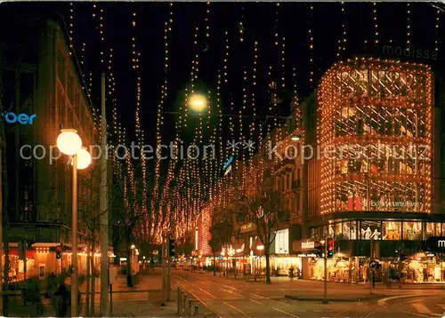 AK / Ansichtskarte Zuerich_ZH Weihnachtsbeleuchtung an d. Bahnhofstrasse Zuerich_ZH